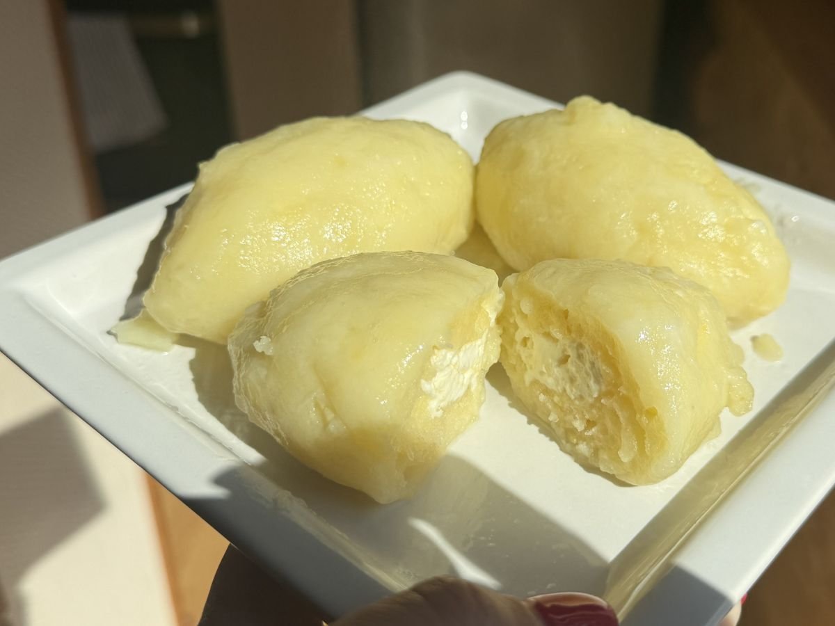 Virtų bulvių cepelinai su varške